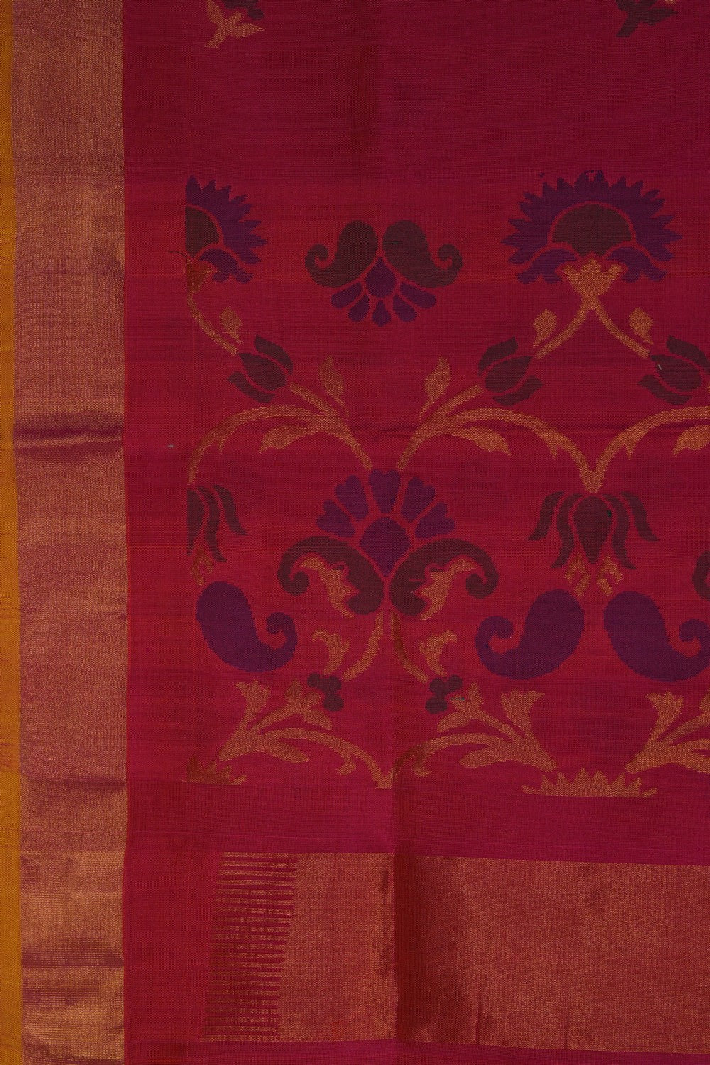Image of Pink Silk Uppada Silk Dupatta