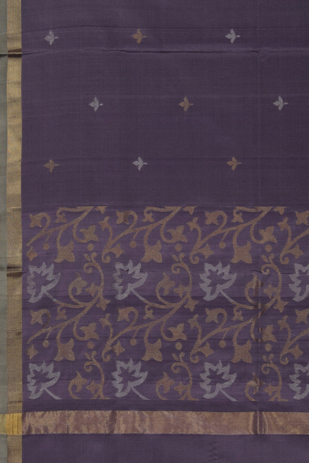 Image of Purple Silk Uppada Silk Dupatta
