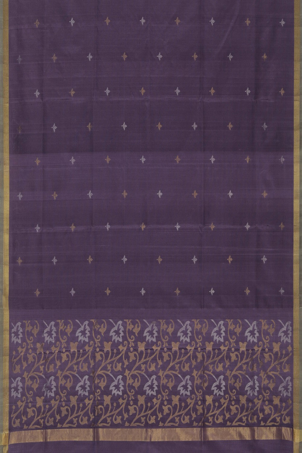 Image of Purple Silk Uppada Silk Dupatta