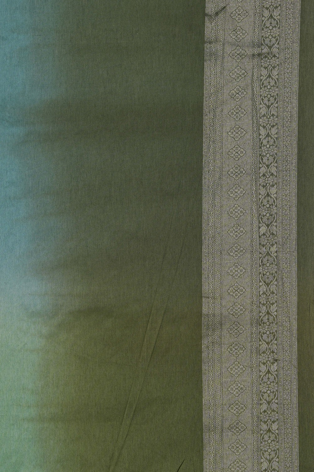 Image of A Green Embroidered Saree