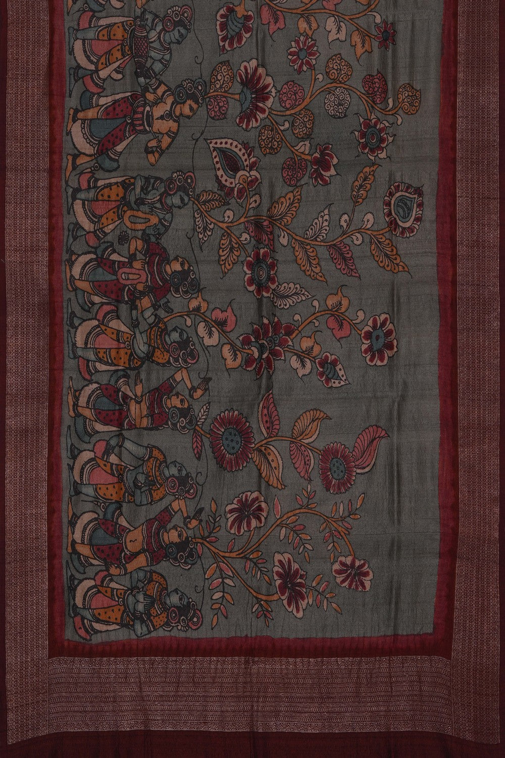Image of Kalamkari Hand-Painted Dupatta