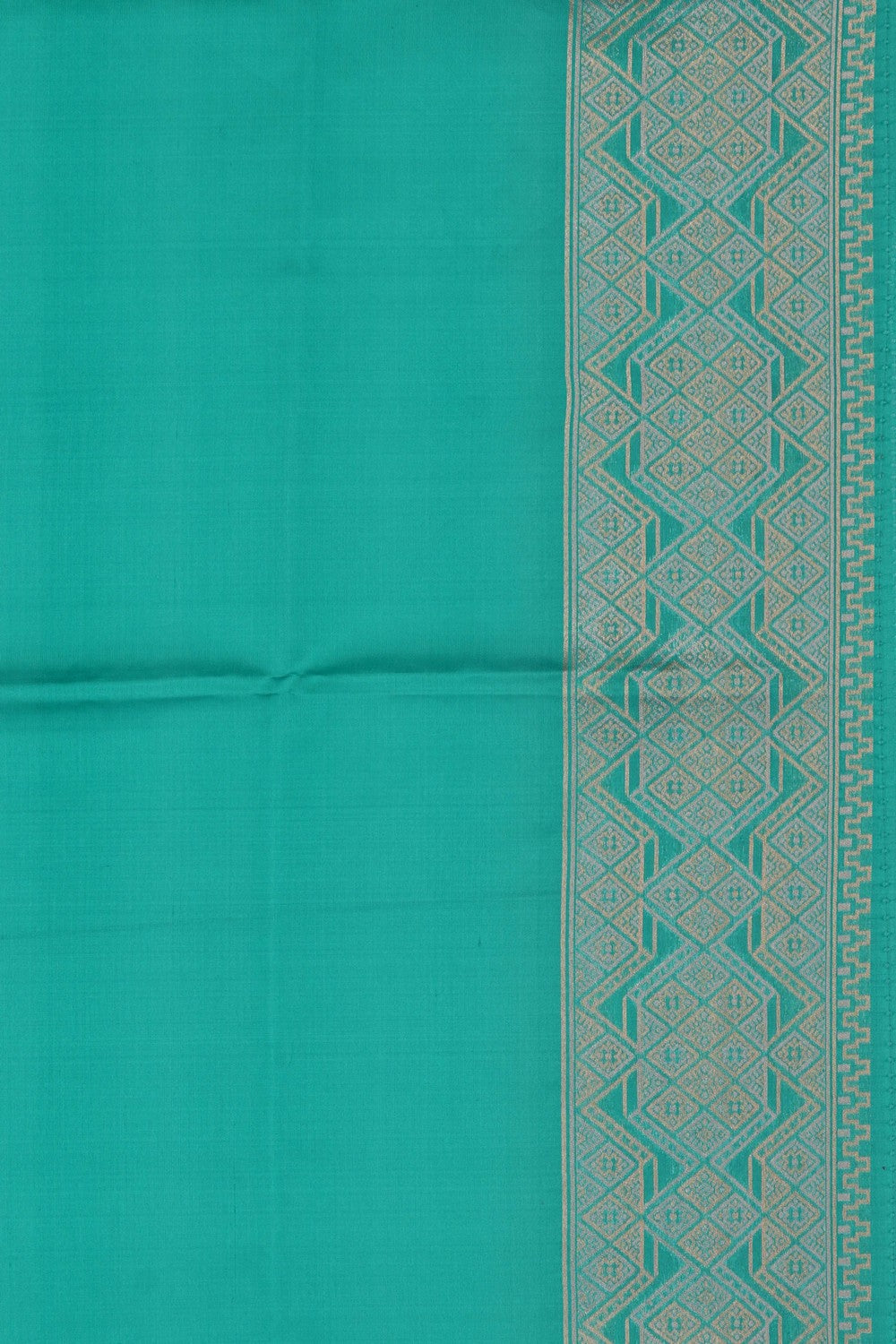 Image of Sea Blue Banarasi Silk Saree