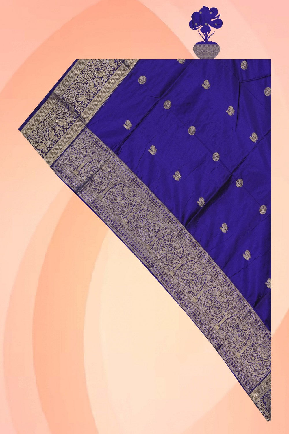 Image of Purple South Silk Dupatta