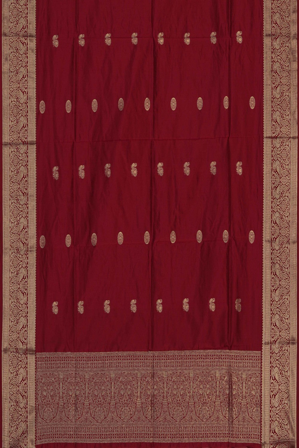 Image of Maroon South Silk Dupatta