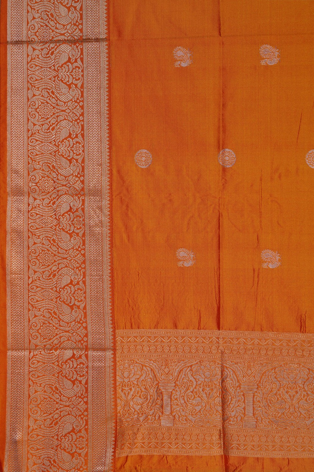 Image of Orange South Silk Dupatta