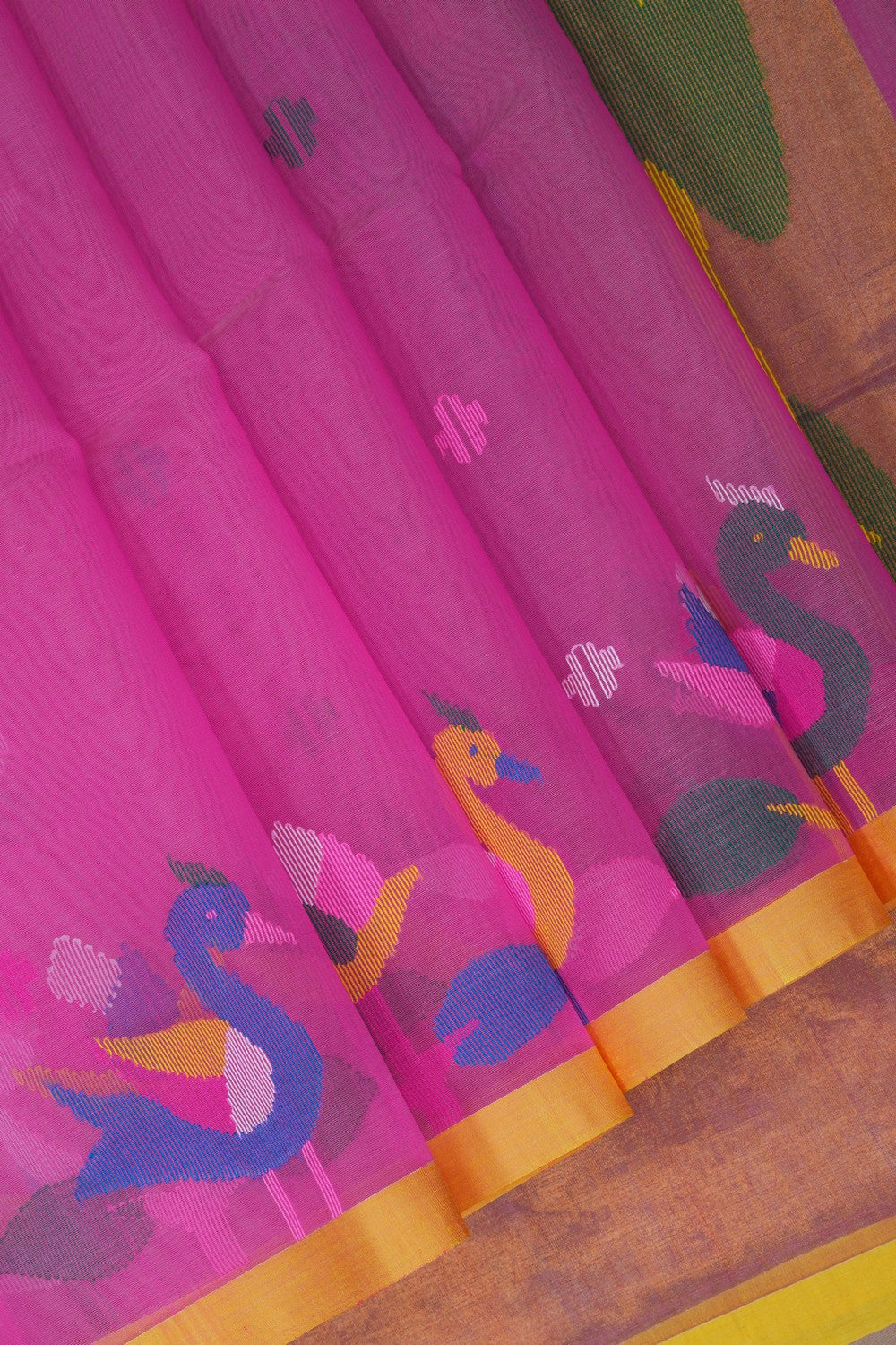 Image of Pink Kora Saree