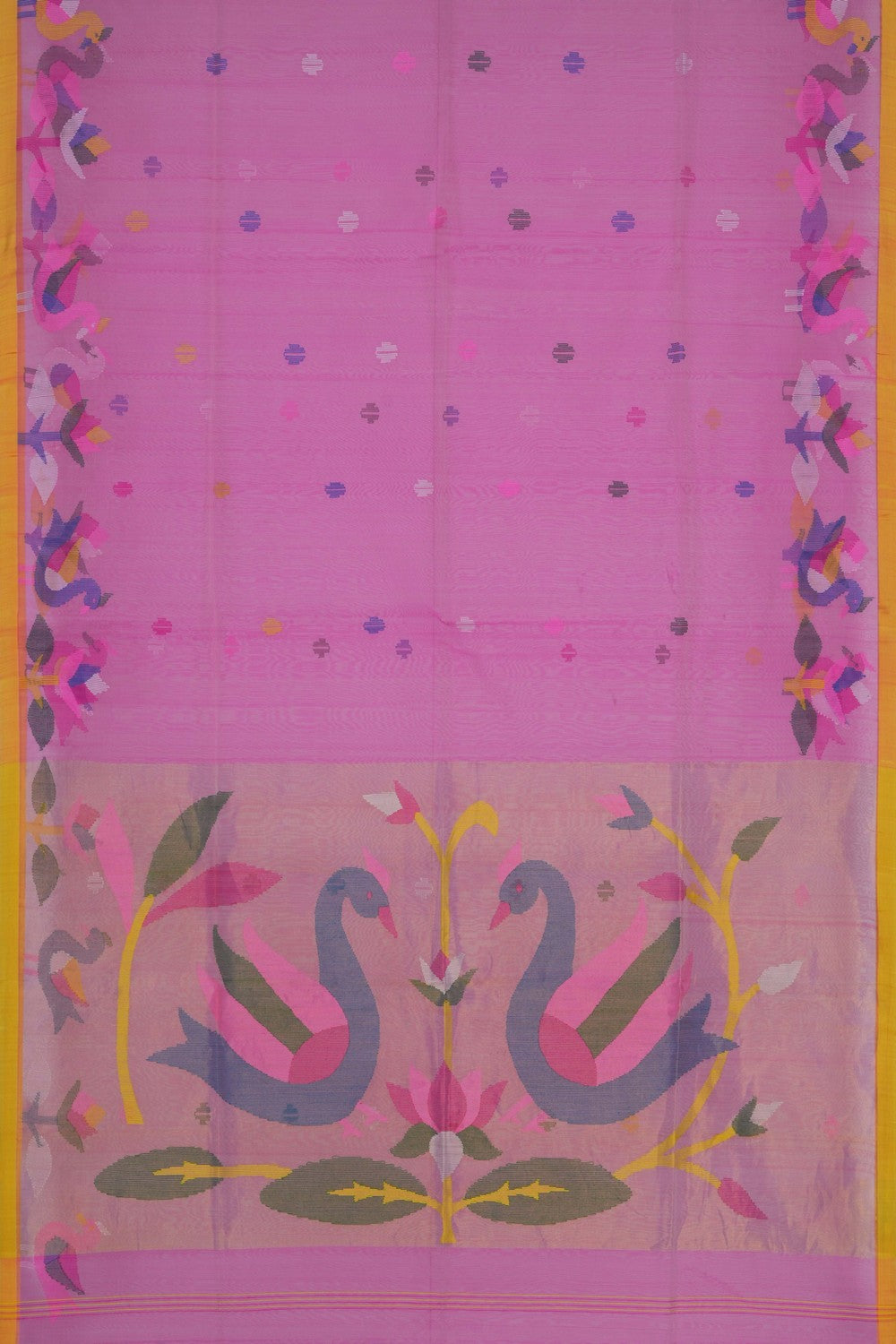 Image of Pink Kora Saree