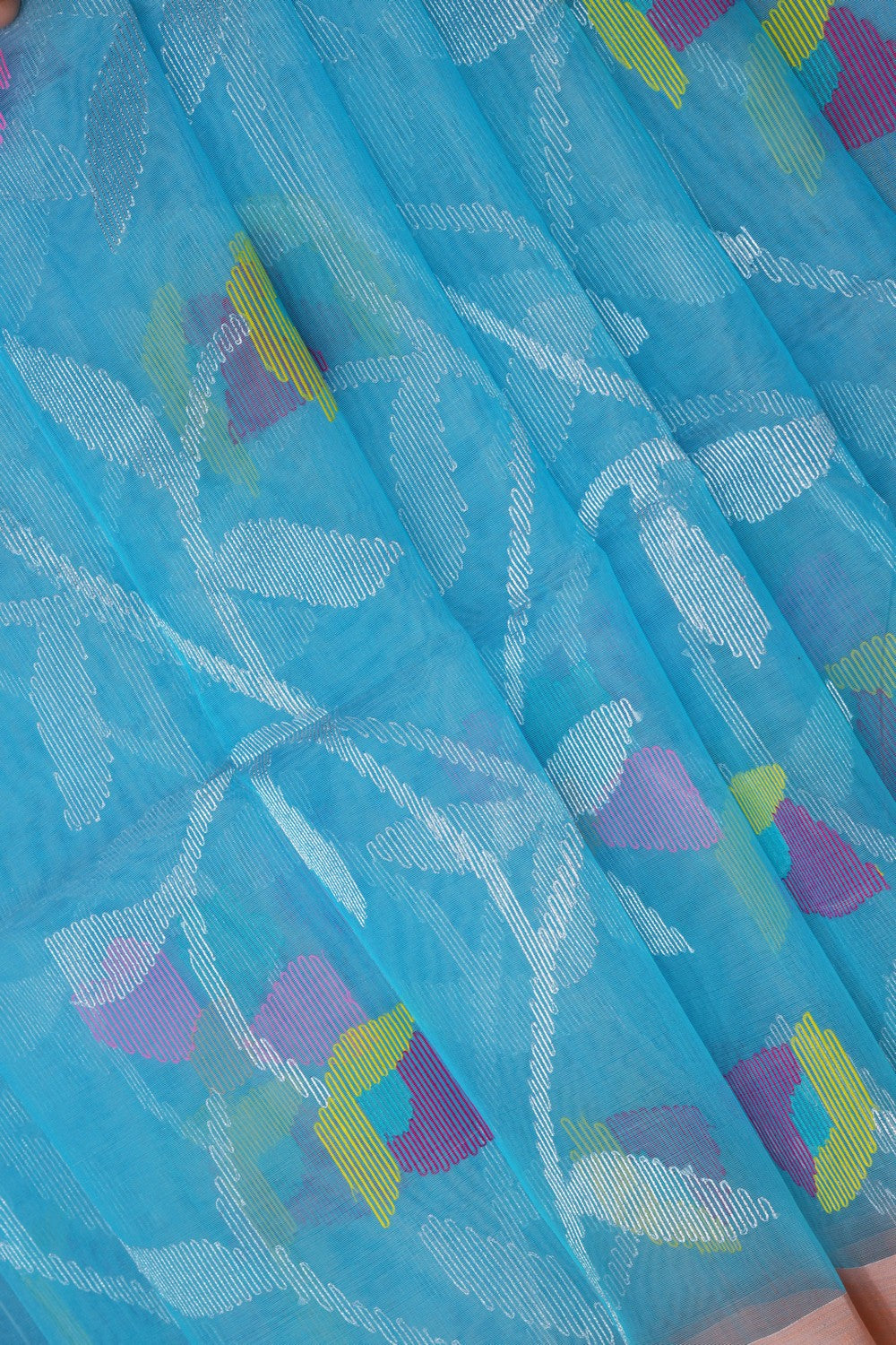 Image of Blue Kora Saree