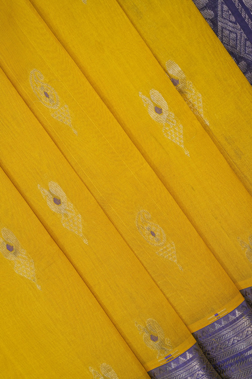 Image of Yellow South Silk Cotton Saree