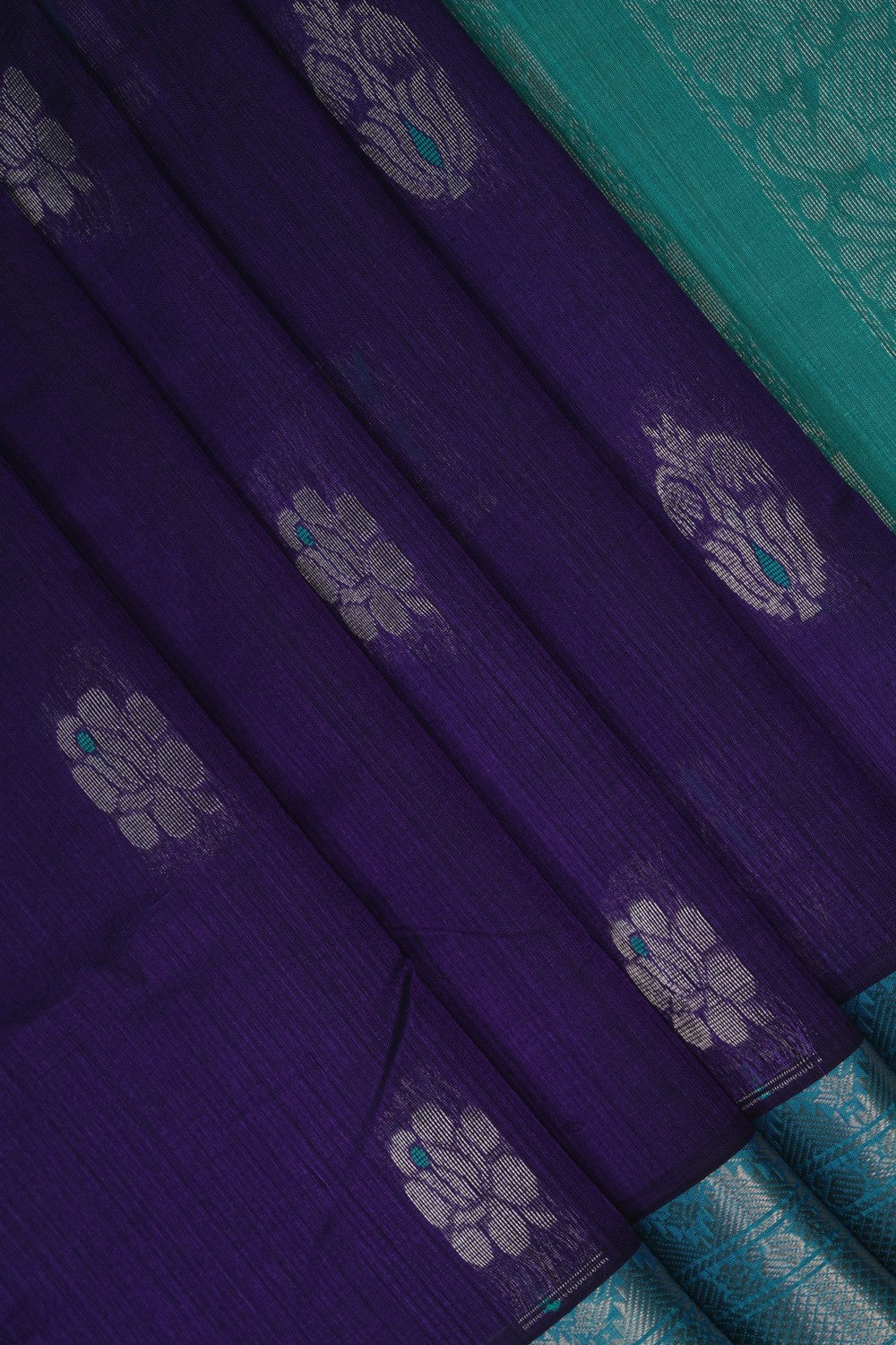 Image of Purple South Silk Cotton Saree