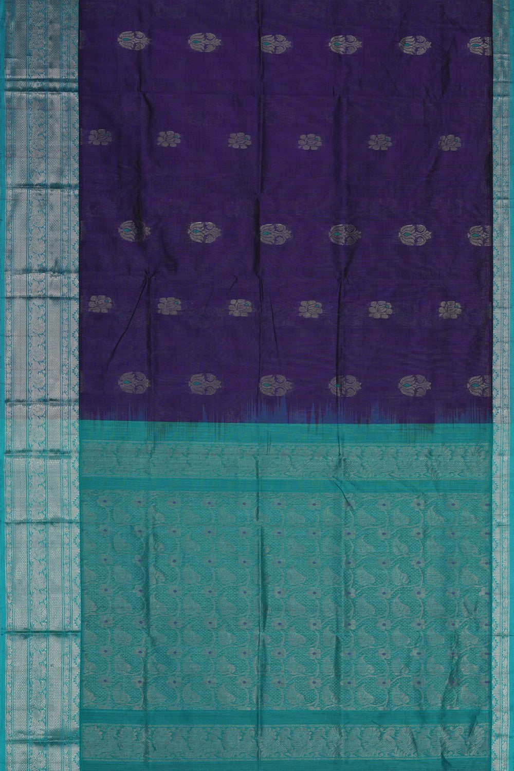 Image of Purple South Silk Cotton Saree