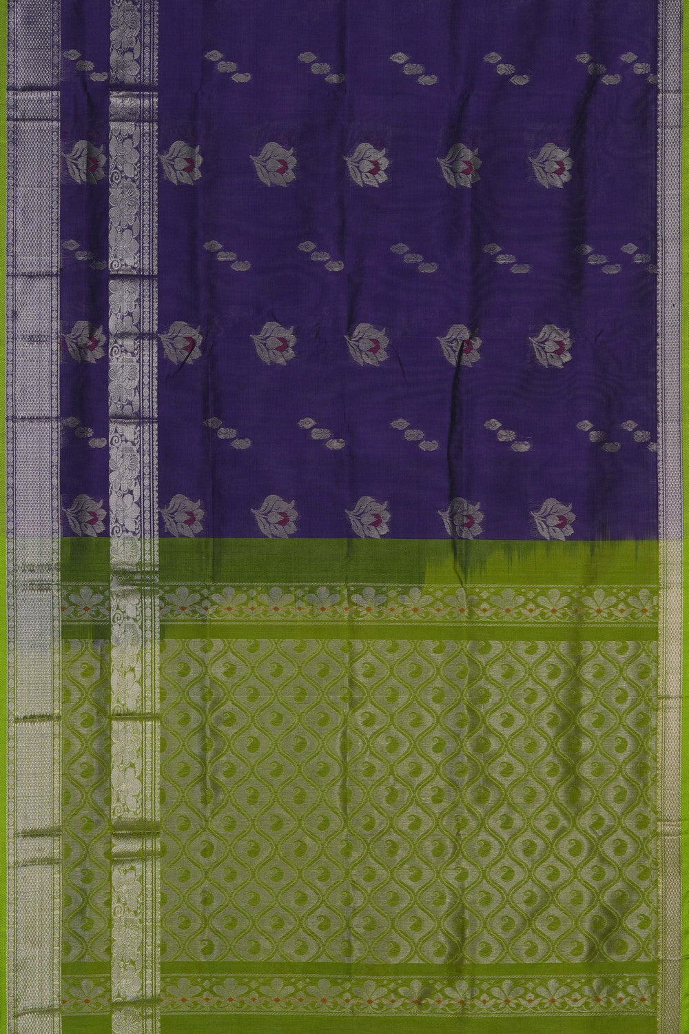 Image of Purple South Silk Cotton Saree