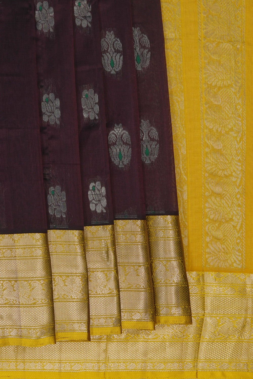 Image of Violet South Silk Cotton Saree