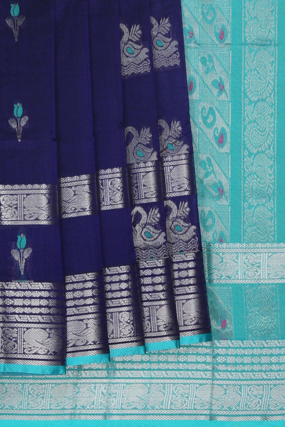 Image of Purple South Silk Cotton Saree