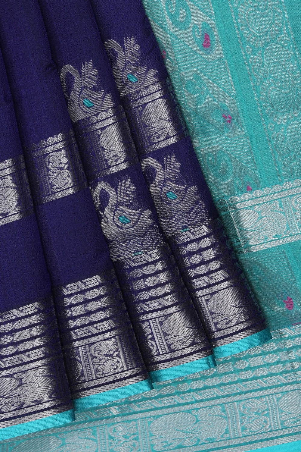 Image of Purple South Silk Cotton Saree