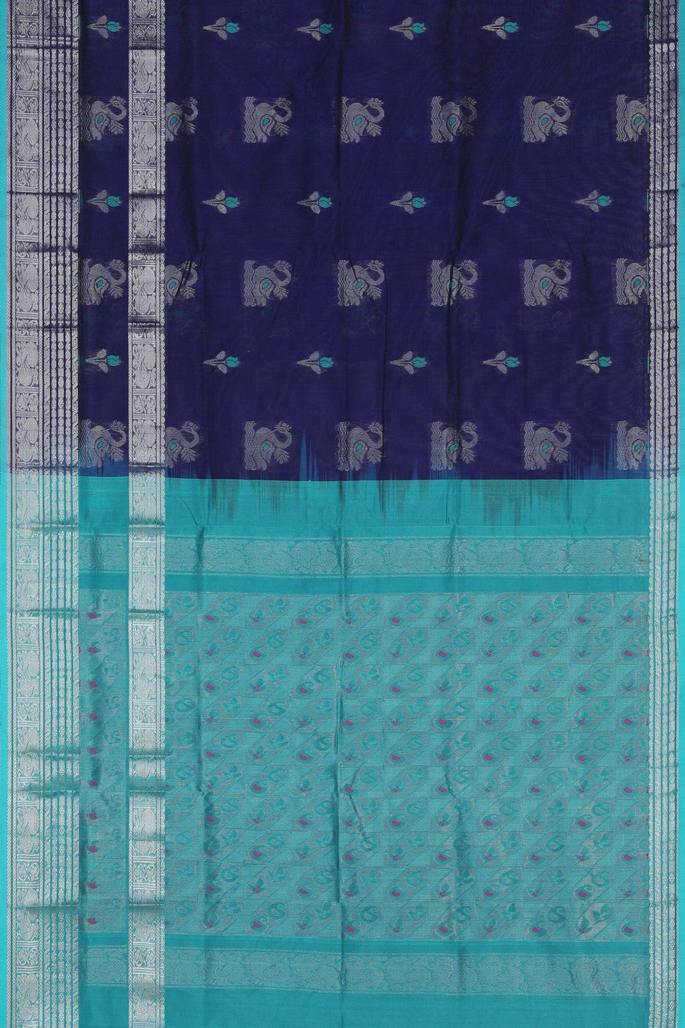 Image of Purple South Silk Cotton Saree
