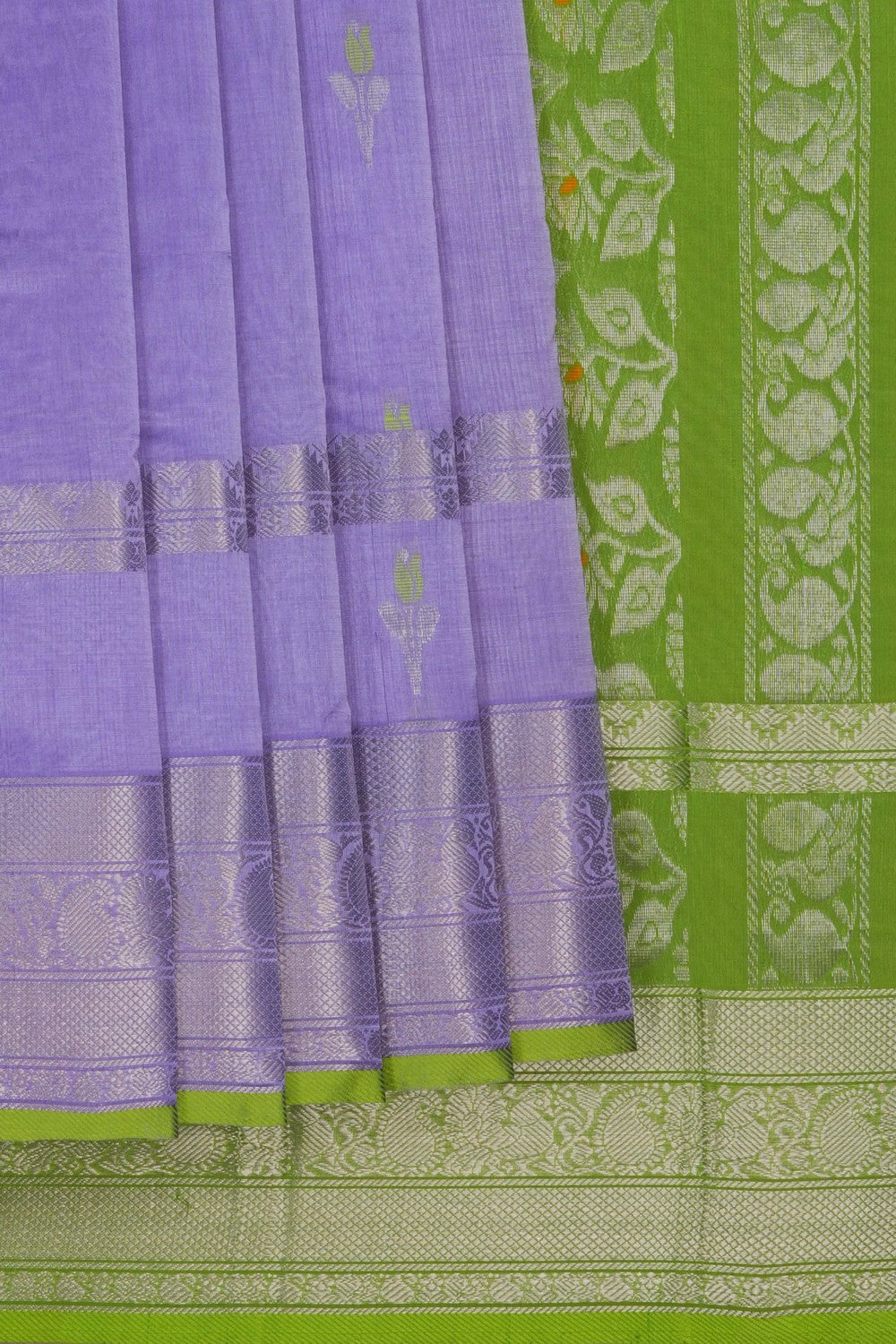 Image of Purple South Silk Cotton Saree