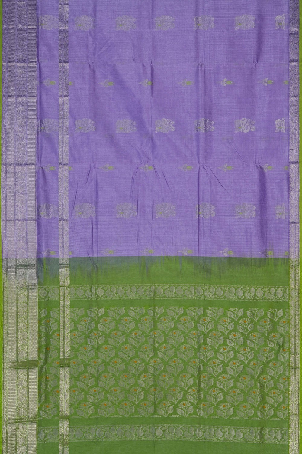 Image of Purple South Silk Cotton Saree