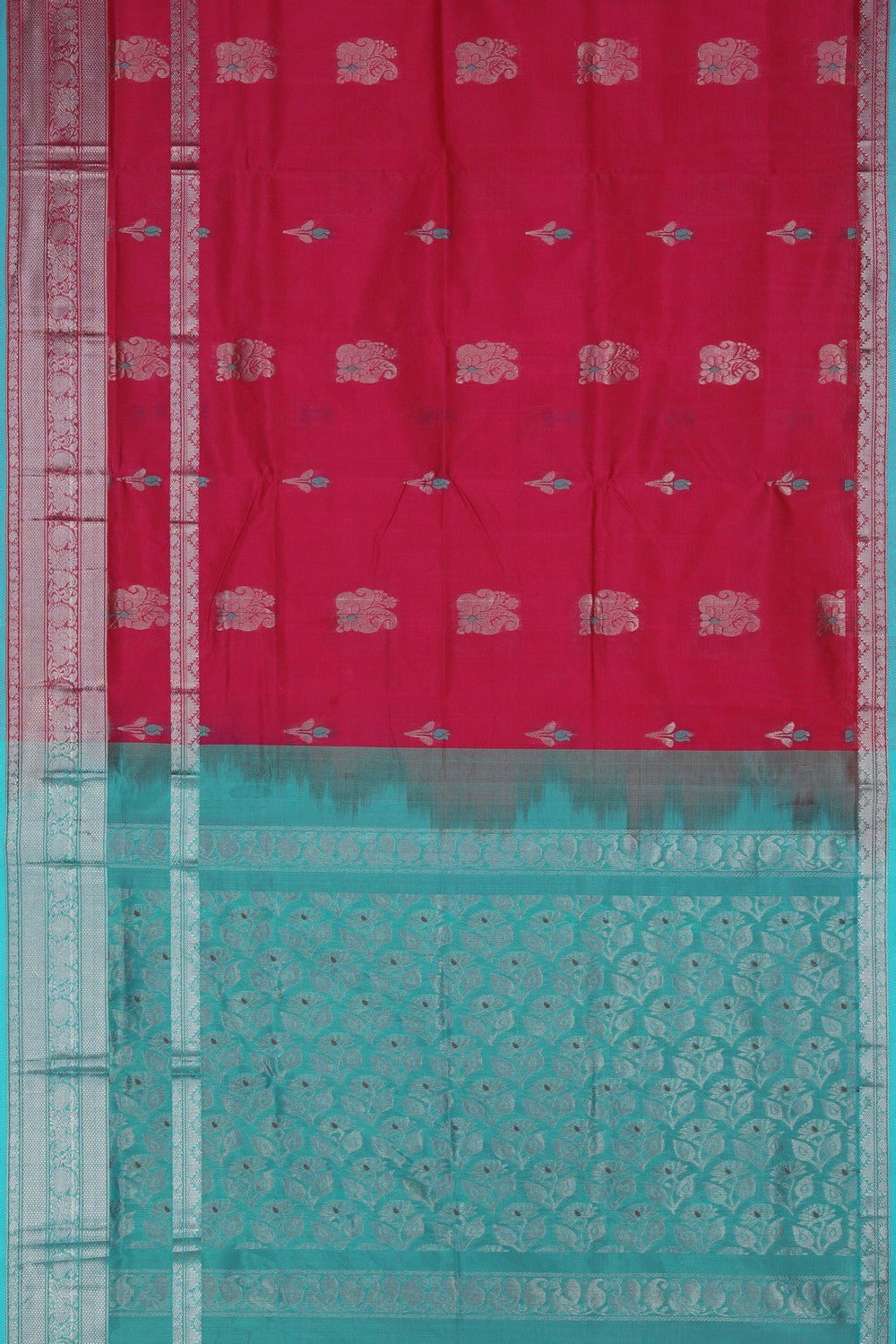 Image of Pink South Silk Cotton Saree