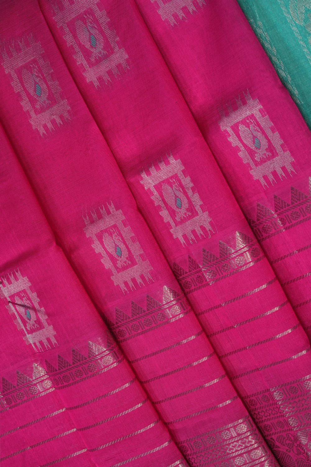 Image of Pink South Silk Cotton Saree