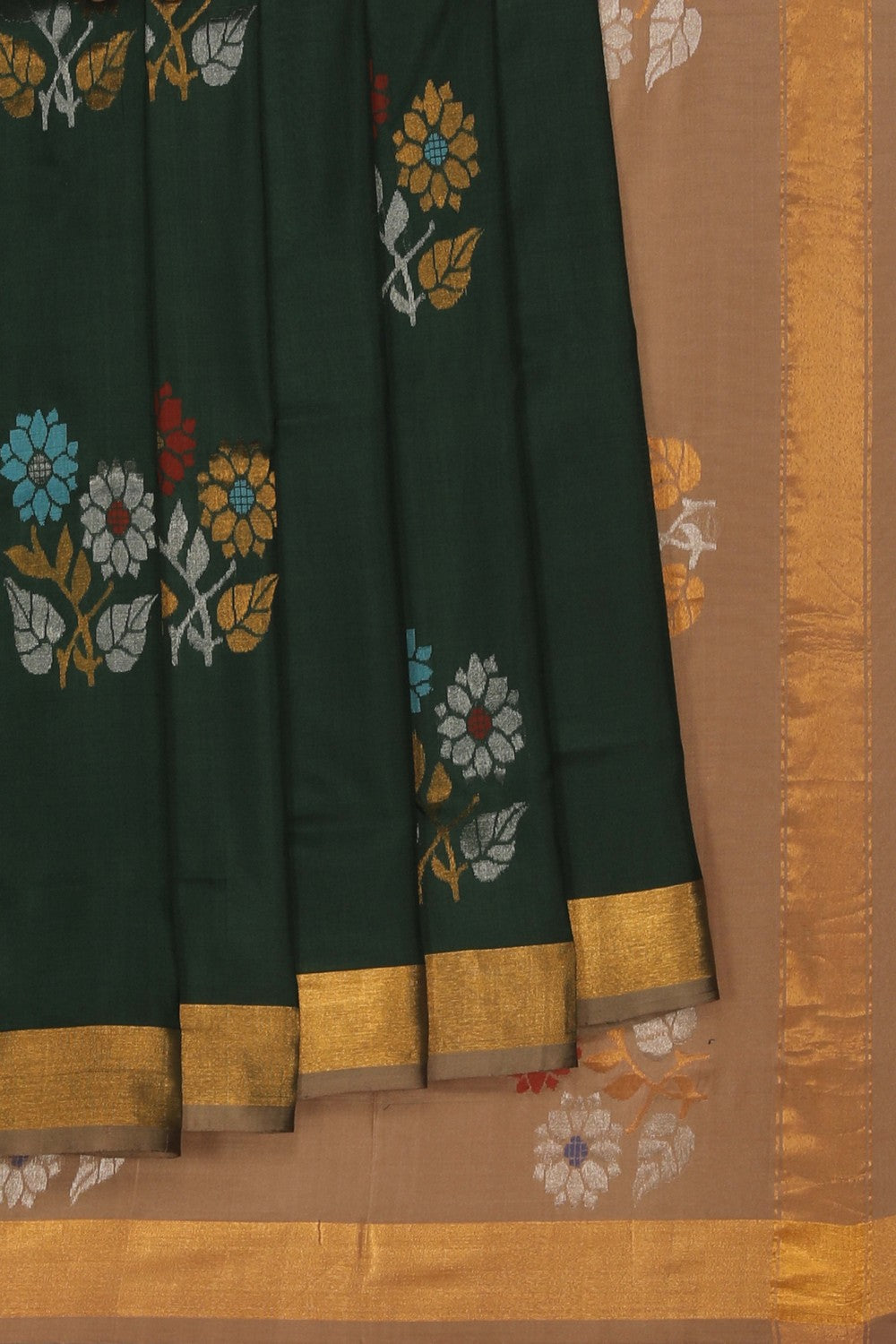 Image of Uppada Silk Green Saree