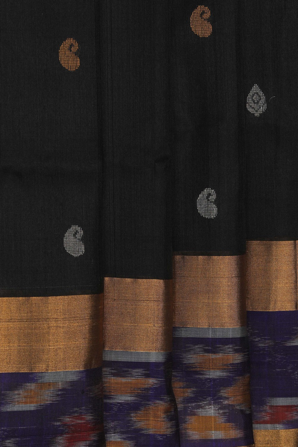 Image of Black Uppada Silk Saree