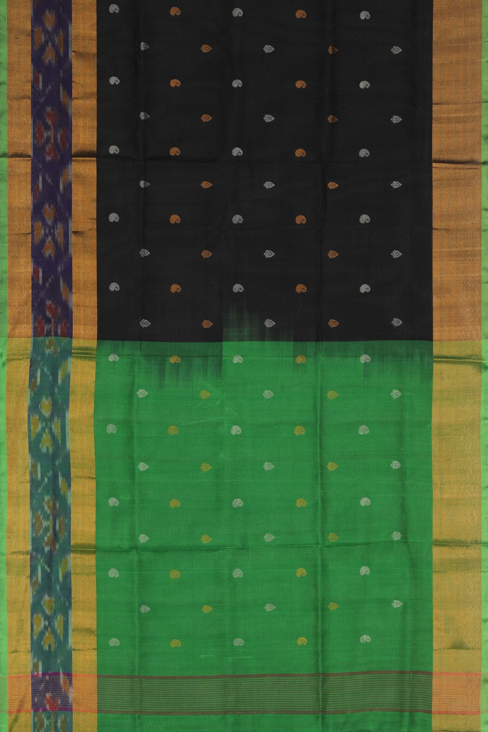 Image of Black Uppada Silk Saree