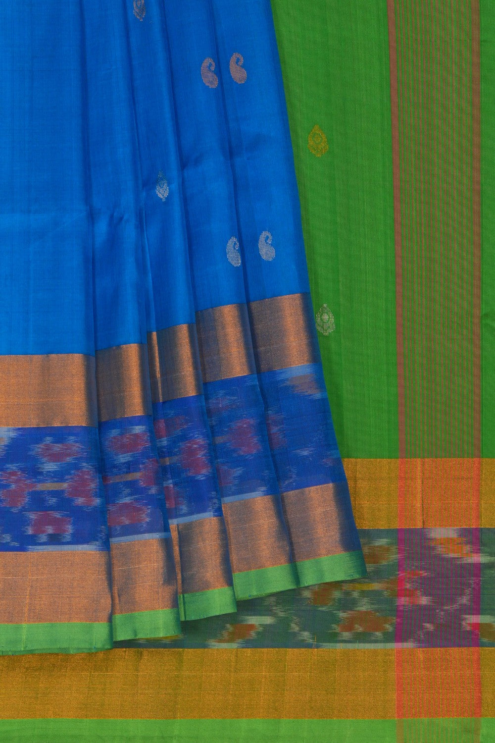 Image of Blue Uppada Silk Saree