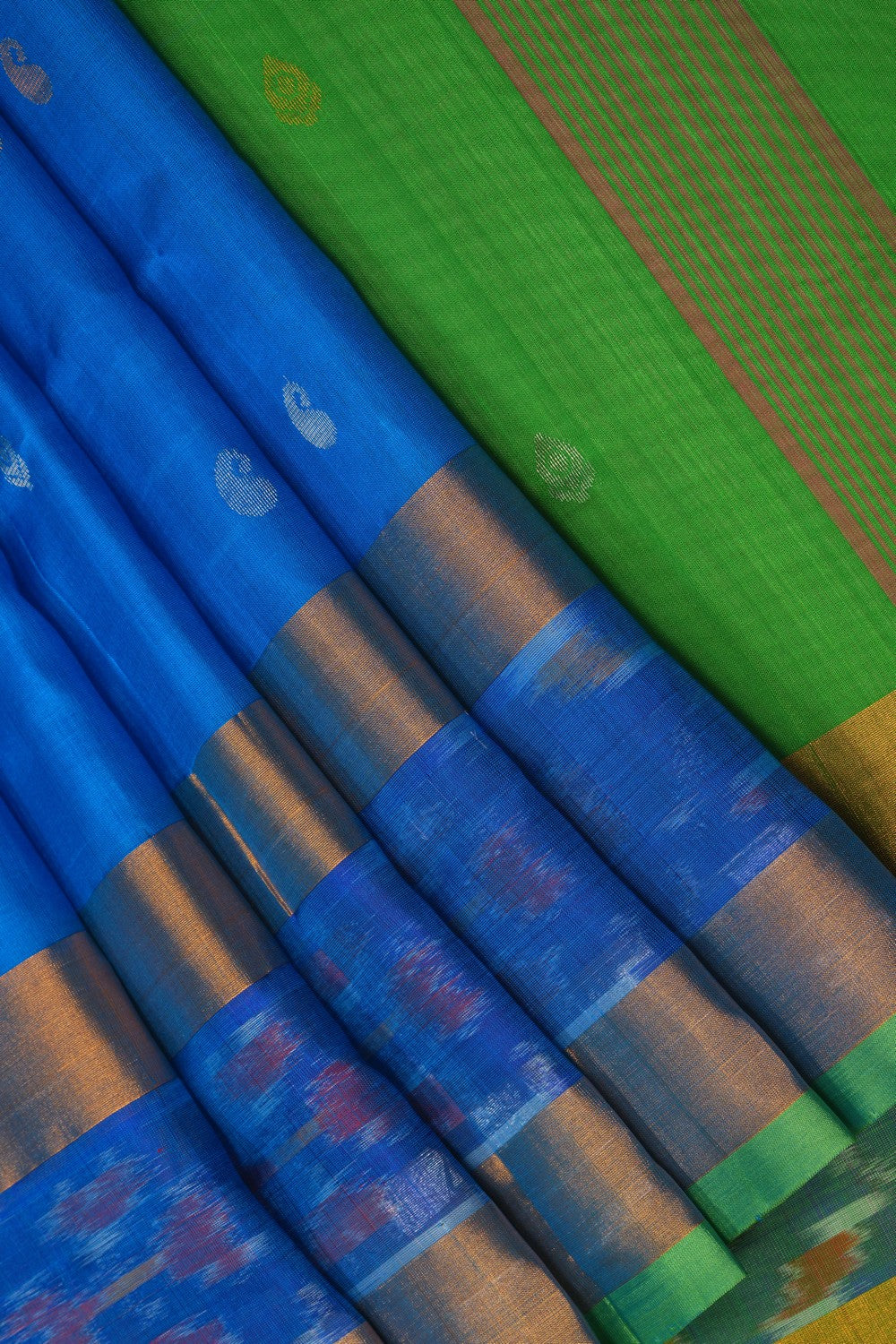 Image of Blue Uppada Silk Saree