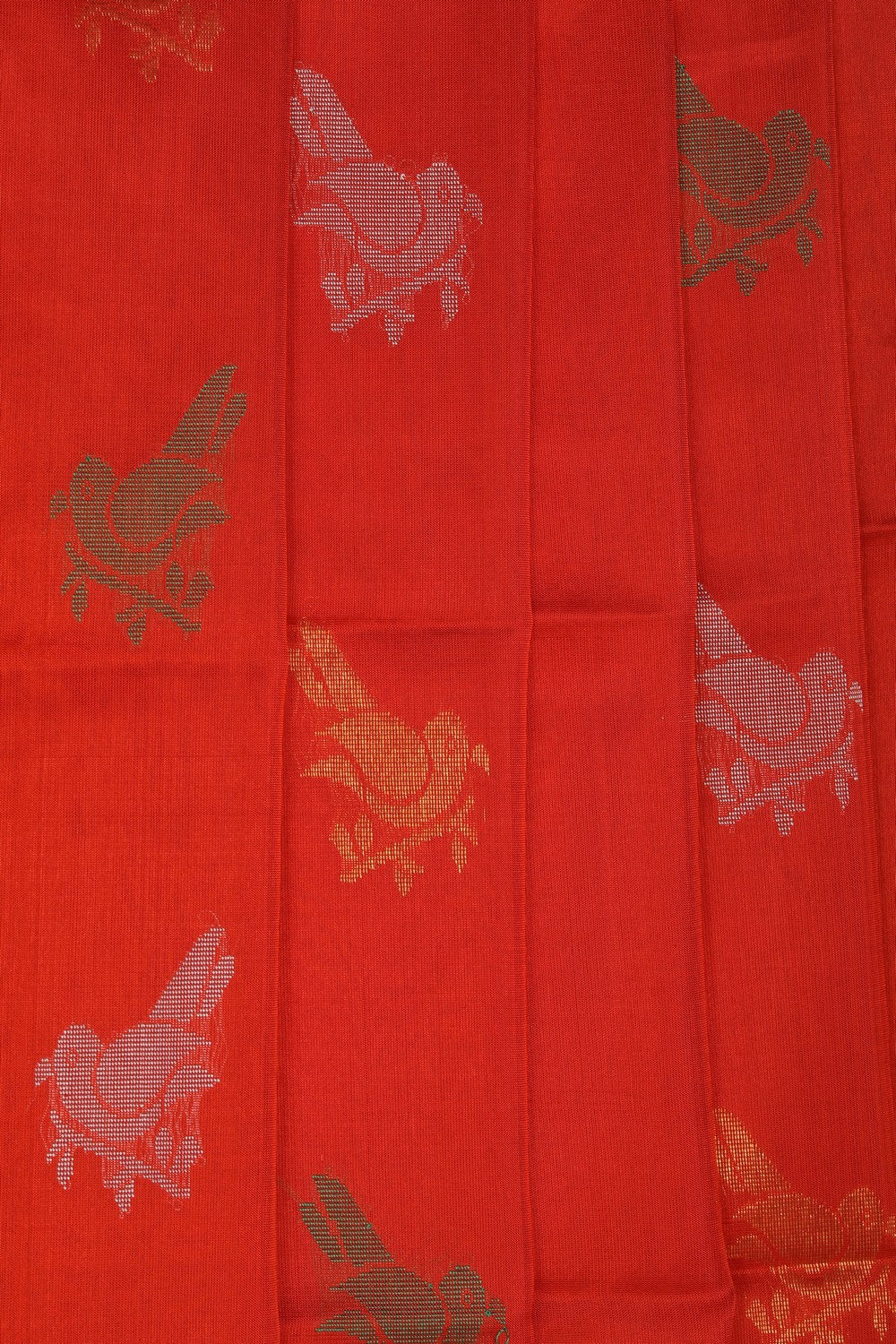 Image of Uppada Silk Red Saree