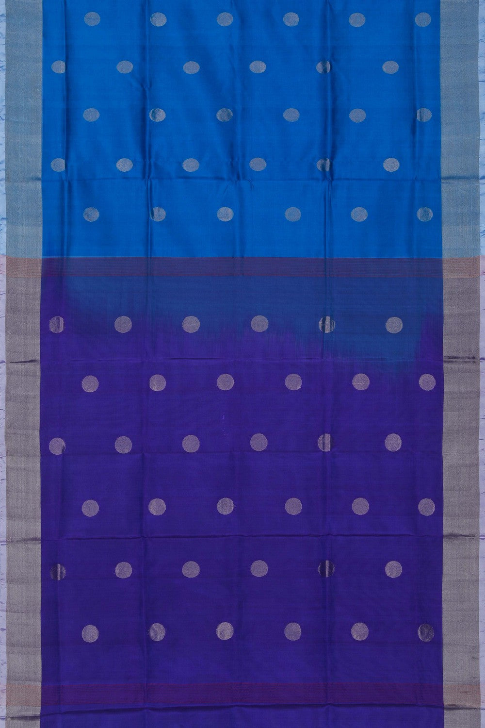 Image of Uppada Silk Blue Saree