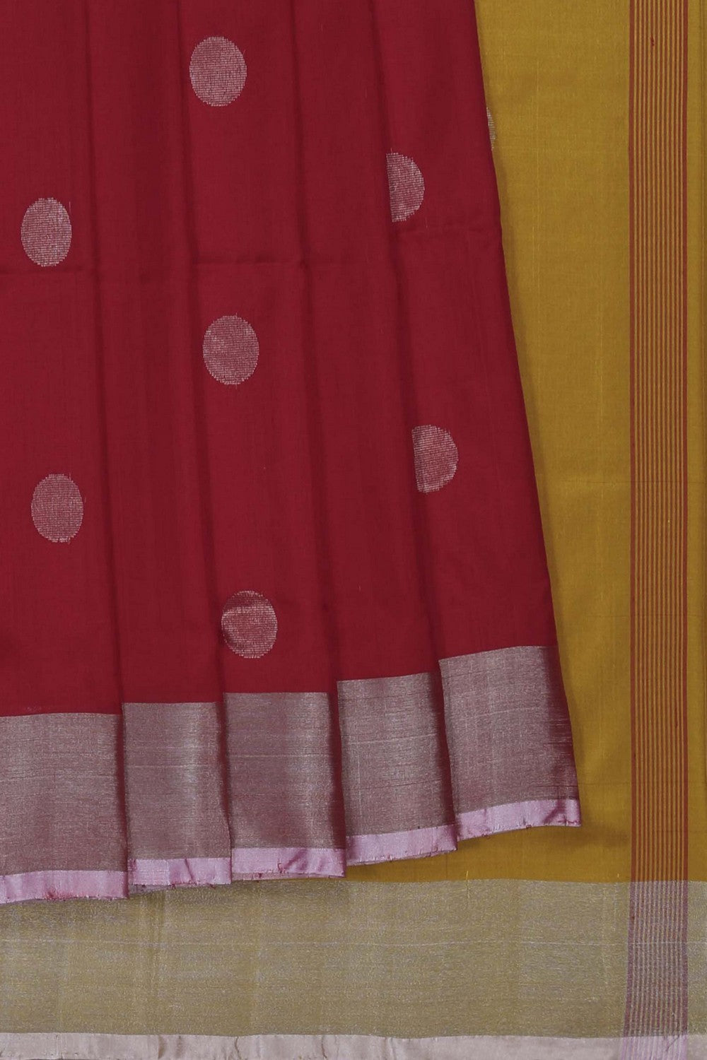 Image of Uppada Silk Red Saree