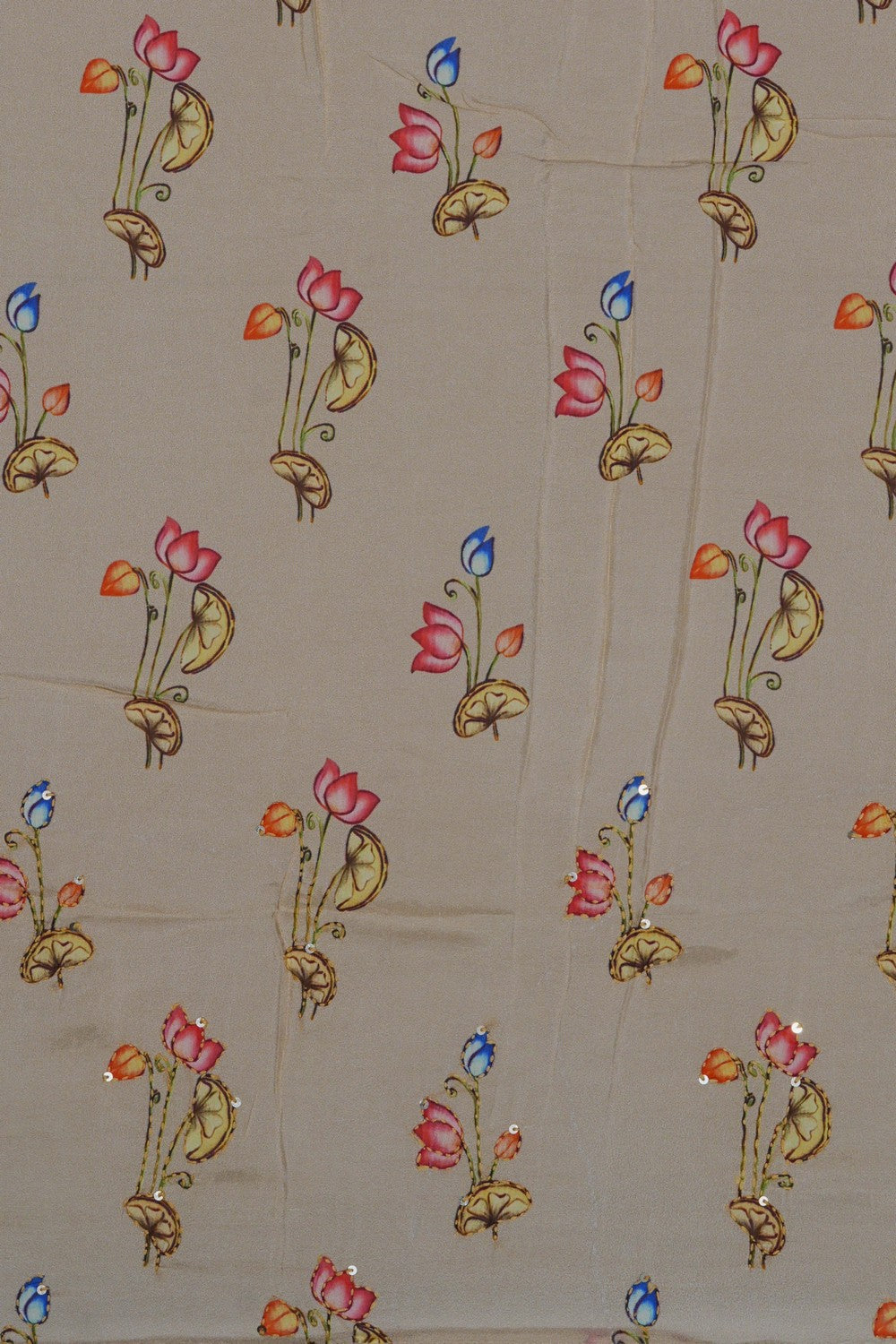 Image of Blue Embroidery Saree
