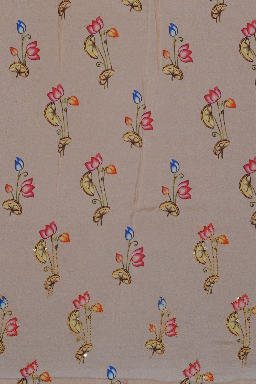 Image of Violet Embroidery Saree