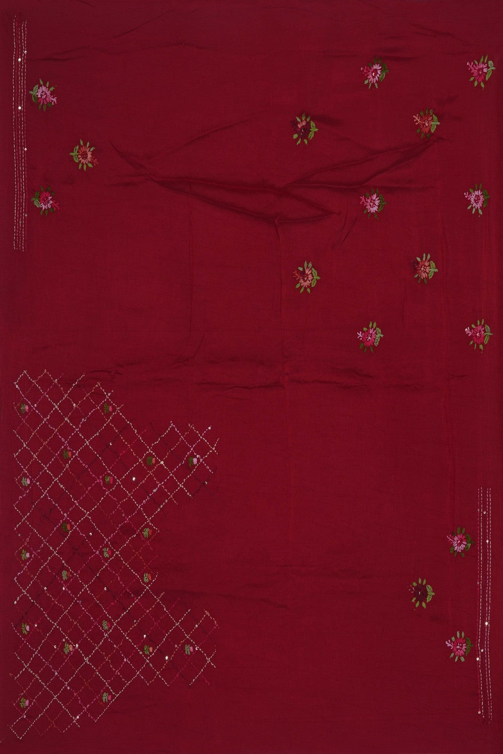 Image of Pink Embroidery Saree