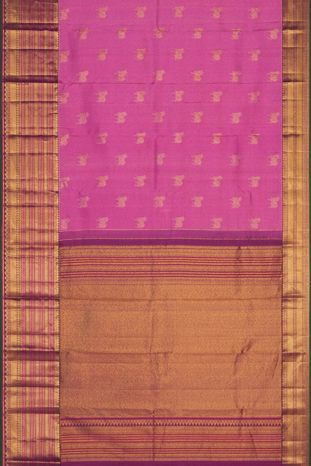 Image of Pink Kanchipattu Saree