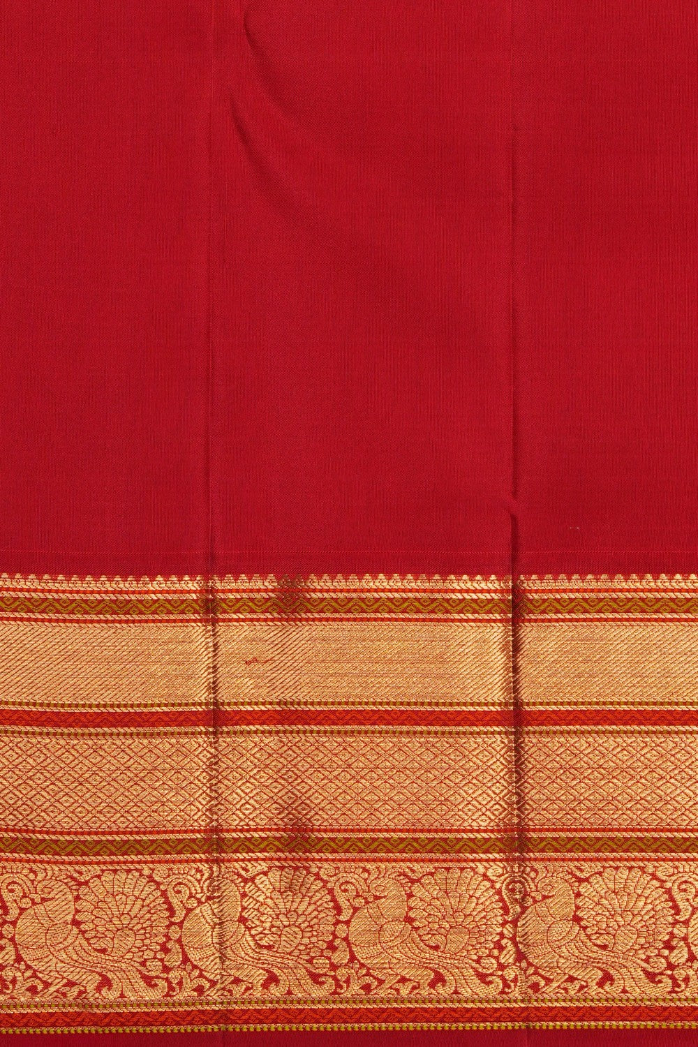 Image of Off-White Kanchipattu Saree