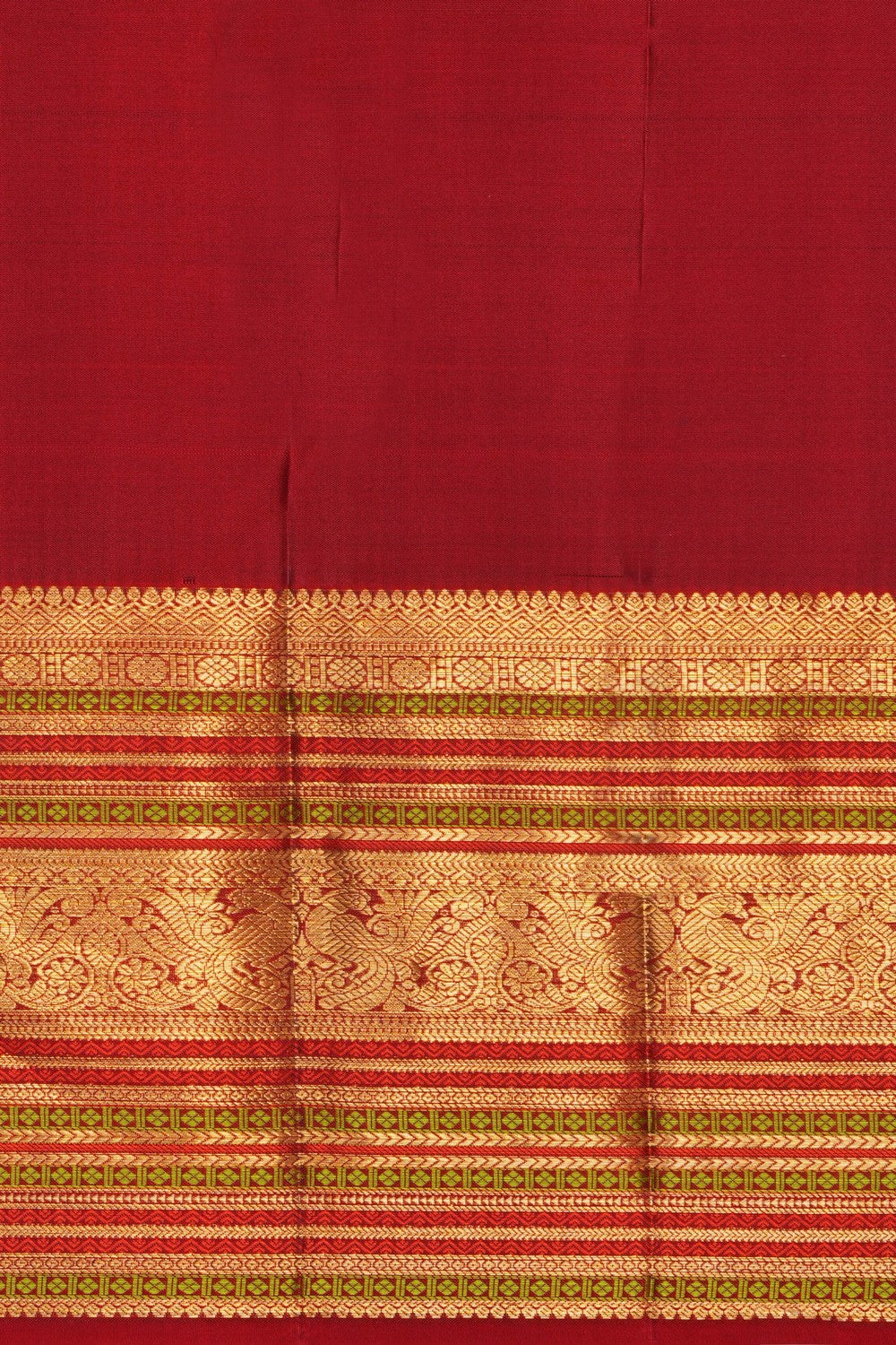 Image of Earthy Maroon Kanchipattu Saree