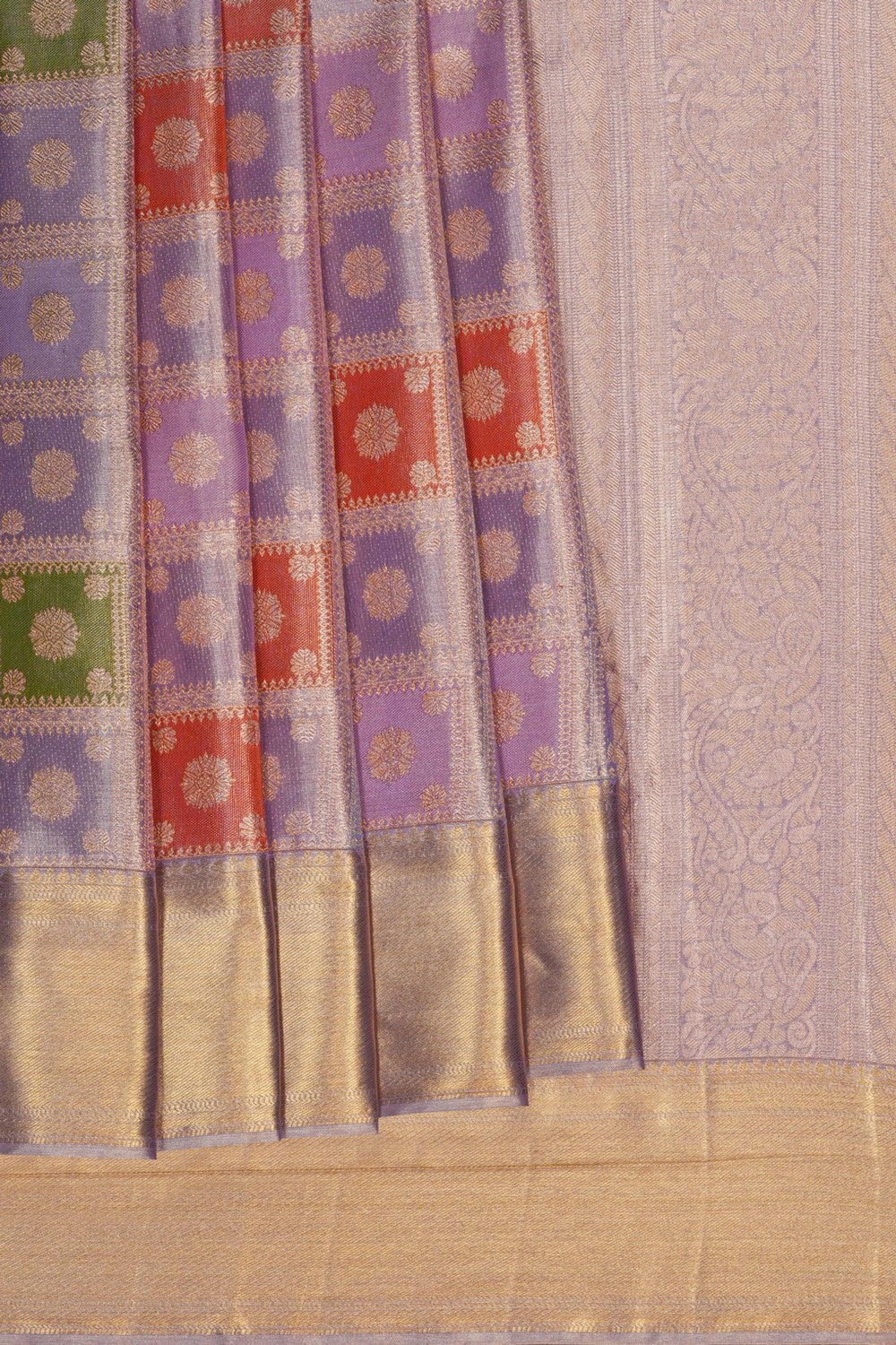 Image of Purple Kanchipattu Brocade Saree