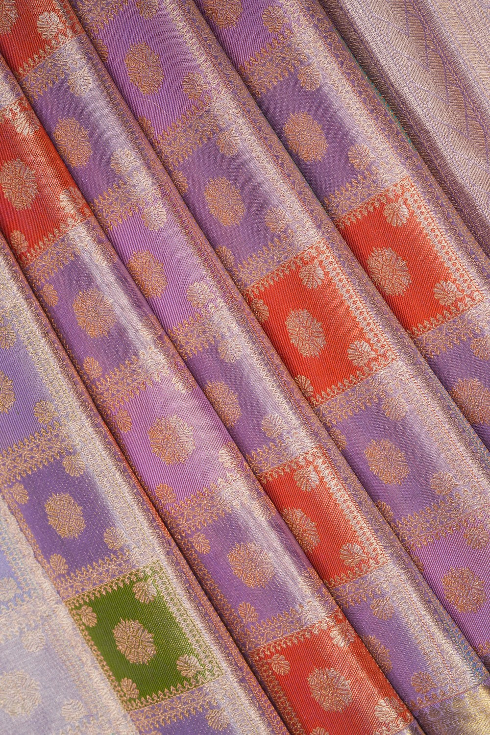 Image of Purple Kanchipattu Brocade Saree