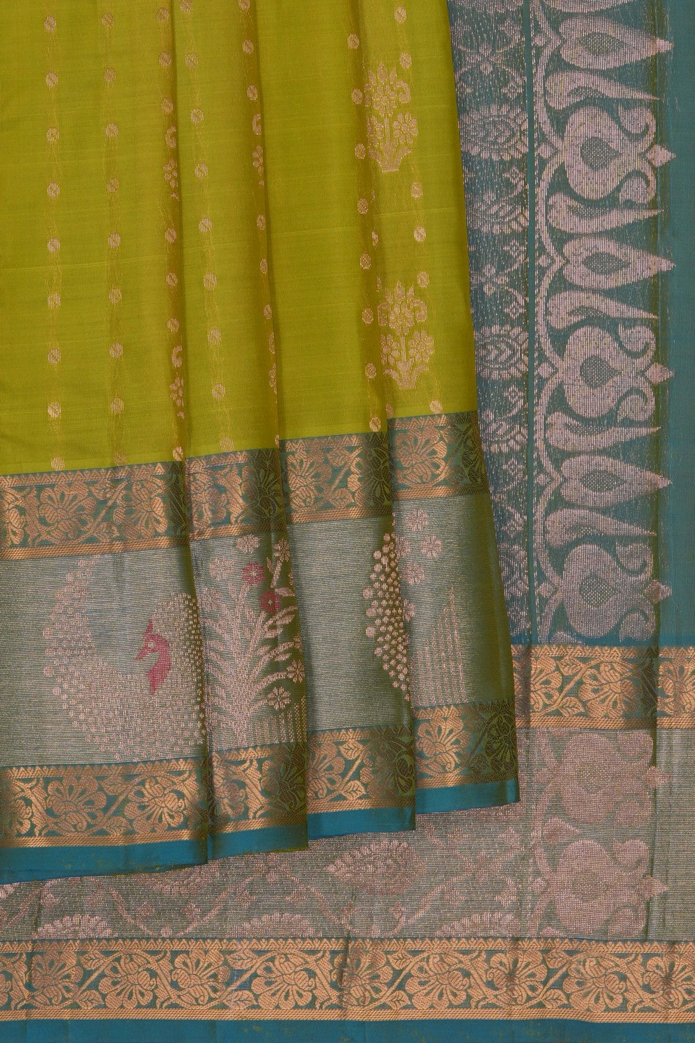 Image of Green South Silk Saree