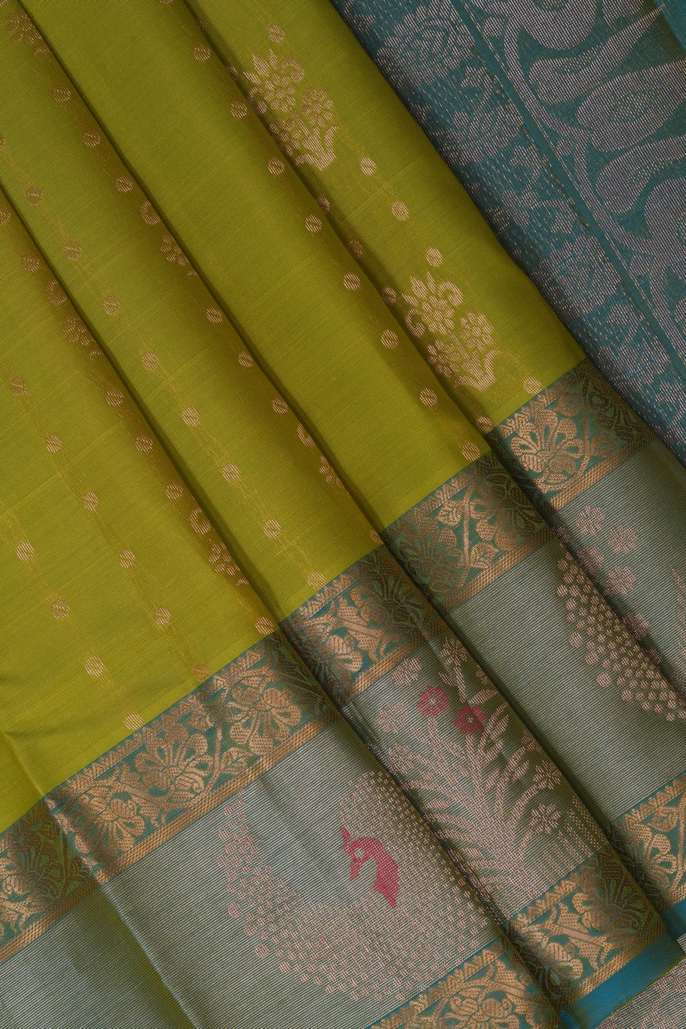 Image of Green South Silk Saree