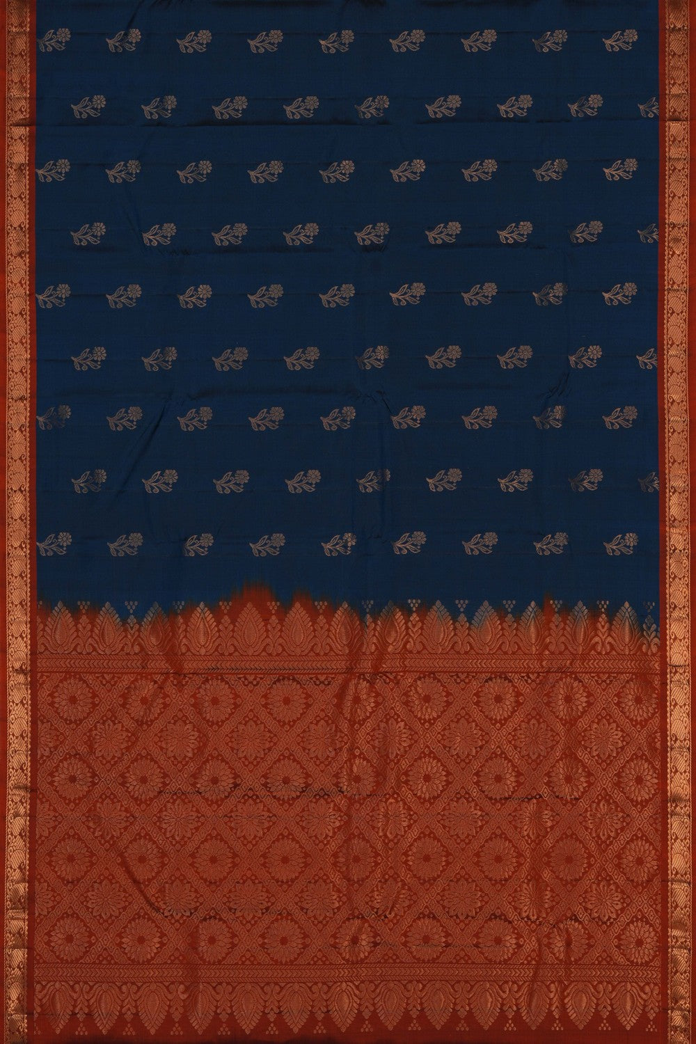 Image of Blue South Silk Saree