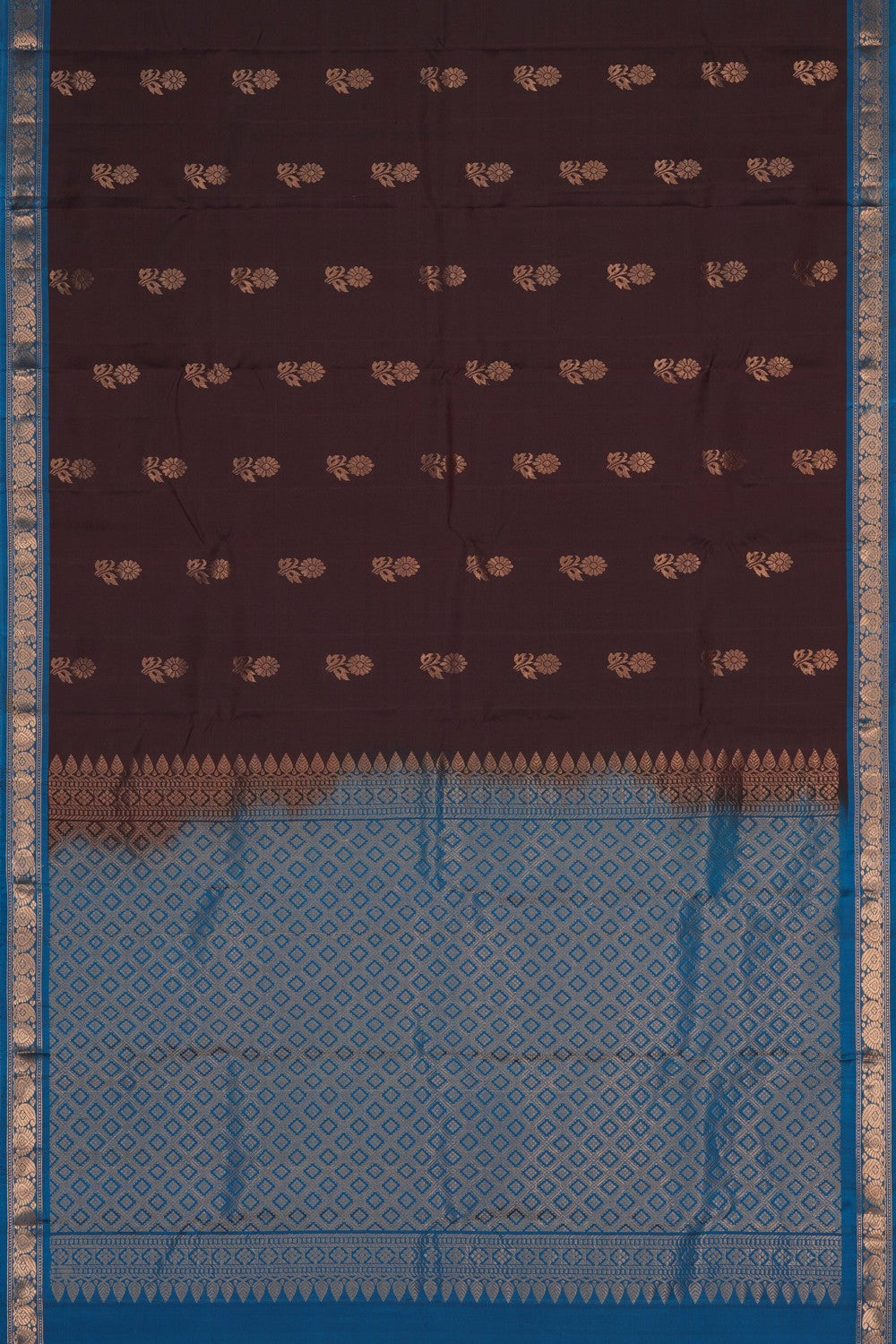 Image of Brown South Silk Saree