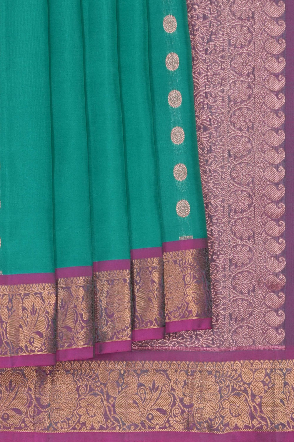 Image of Green South Silk Saree