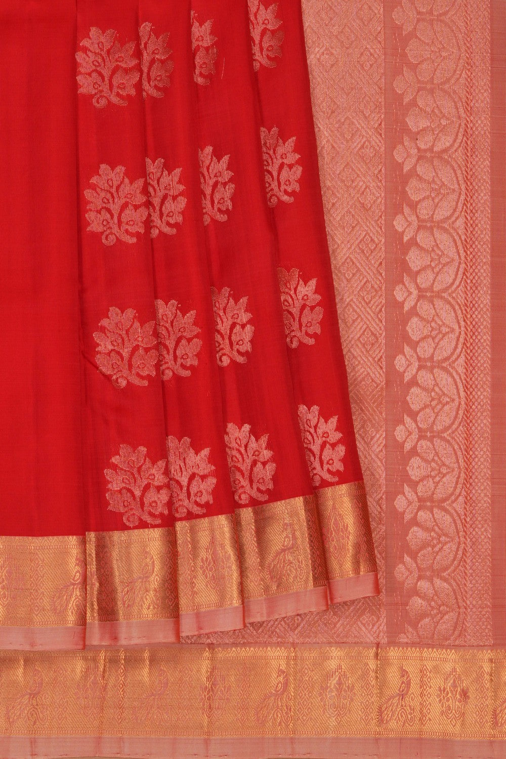 Image of Red South Silk Saree