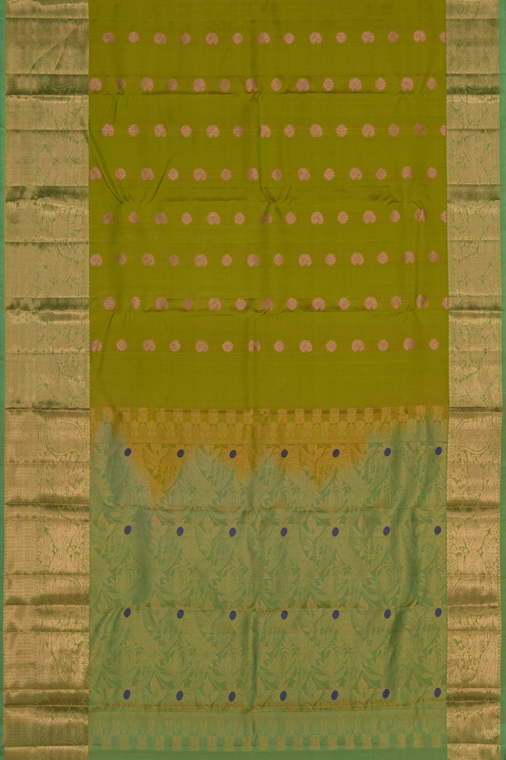 Image of Green South Silk Saree