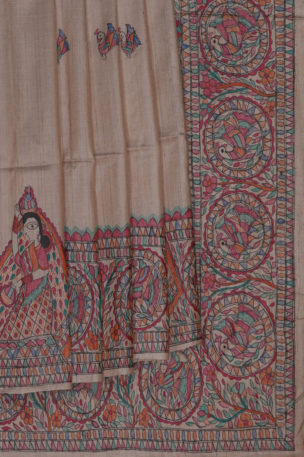 Image of Madhubani Painting Saree