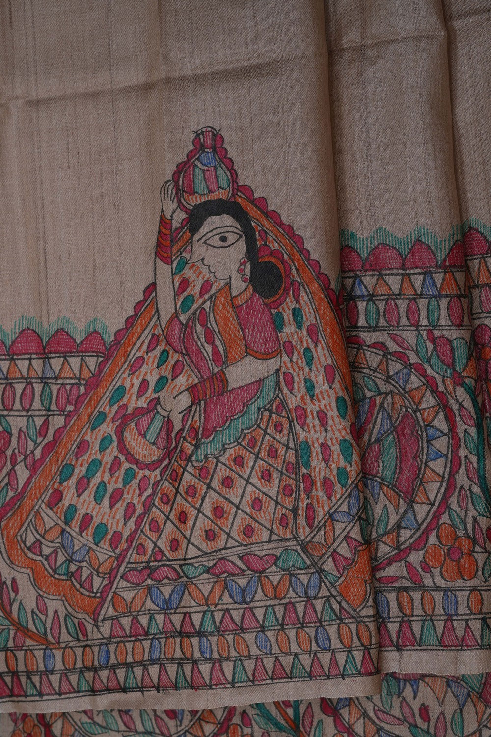 Image of Madhubani Painting Saree