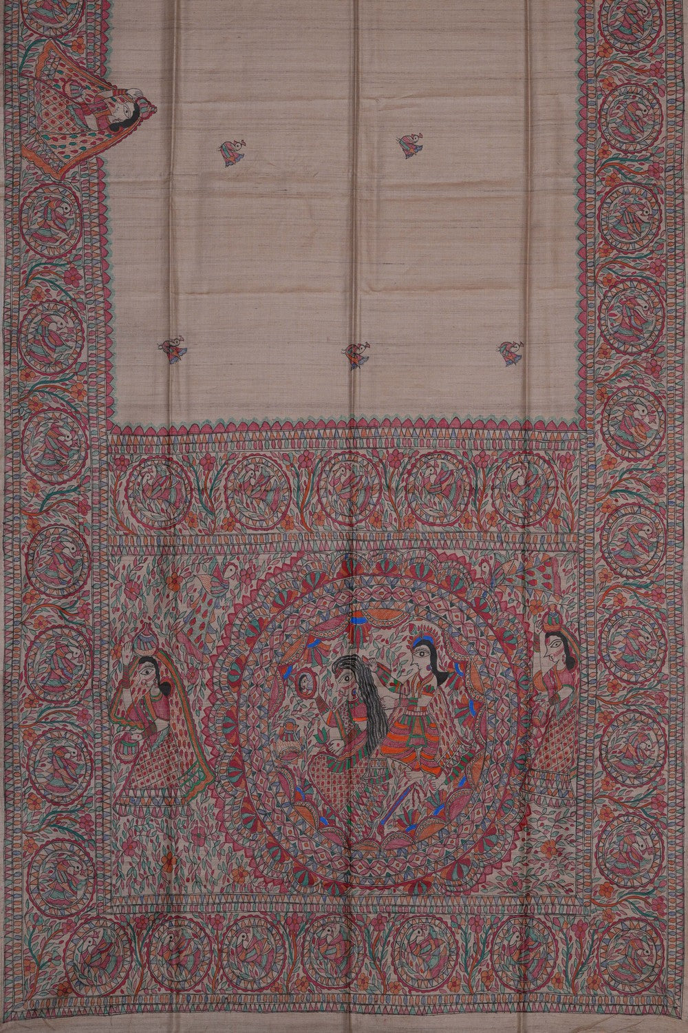 Image of Madhubani Painting Saree